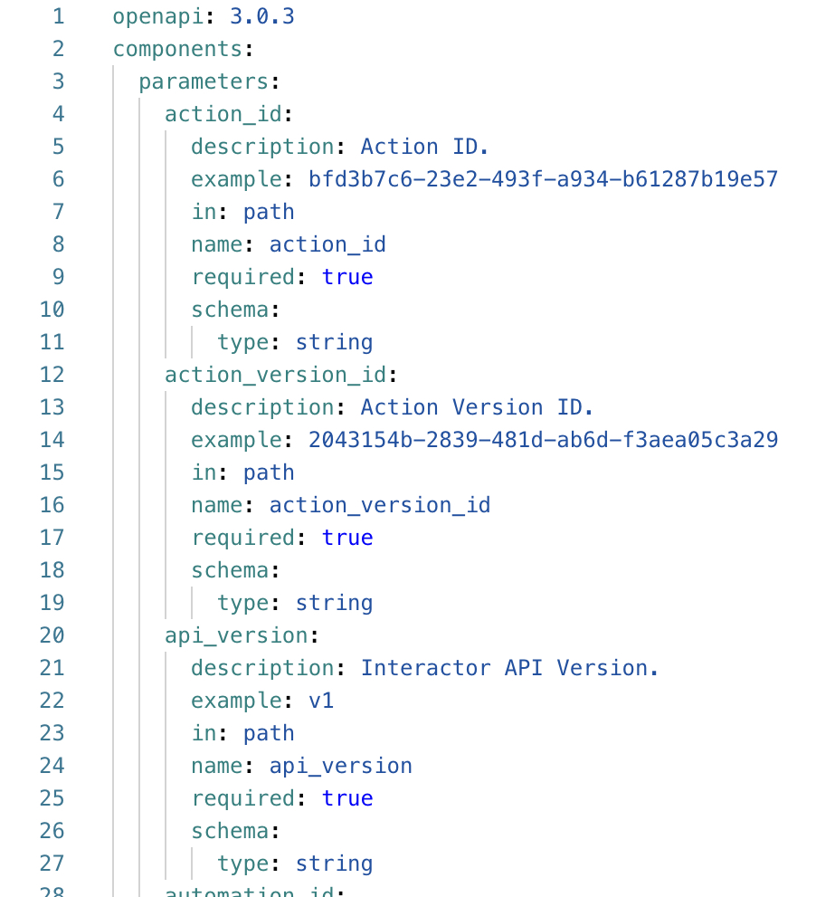 Open API Specification